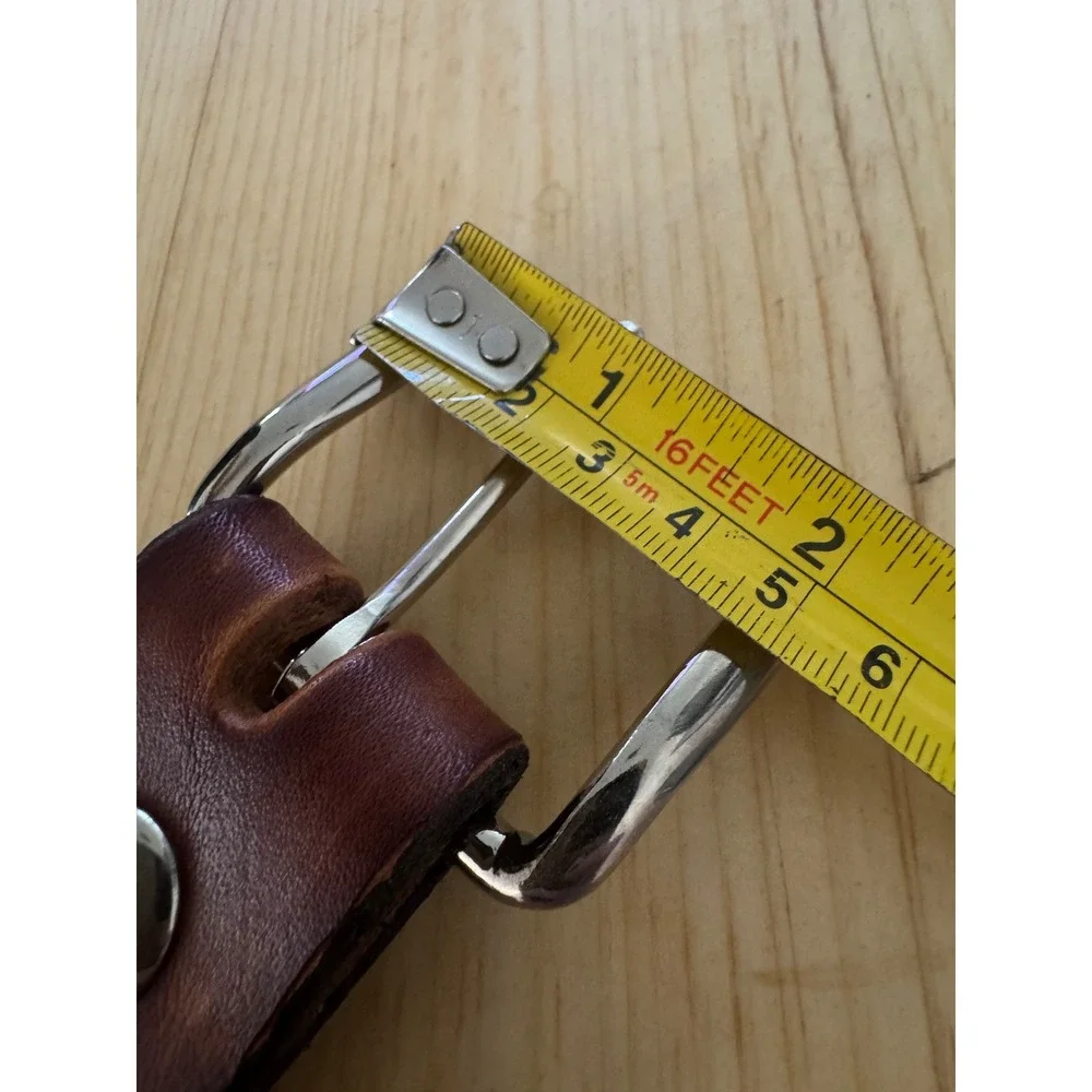 Vintage Budweiser Leather Belt Brown Embossed Sweet Pea King of Beers Western 32